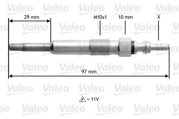 Bougie de préchauffage VALEO ref. 345136