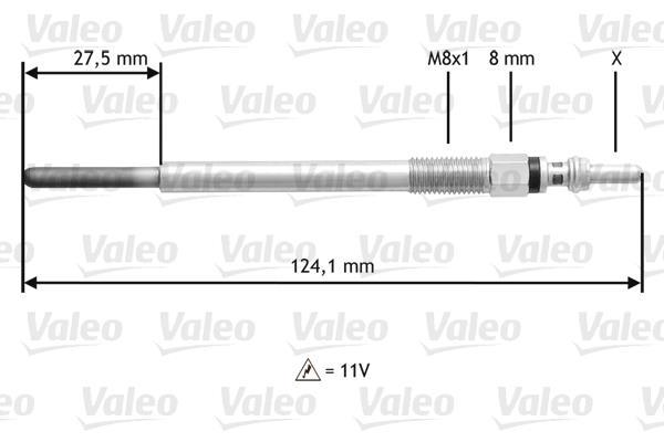Bougie de préchauffage VALEO ref. 345138