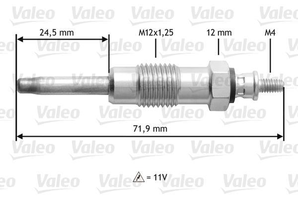 Bougie de préchauffage VALEO ref. 345140