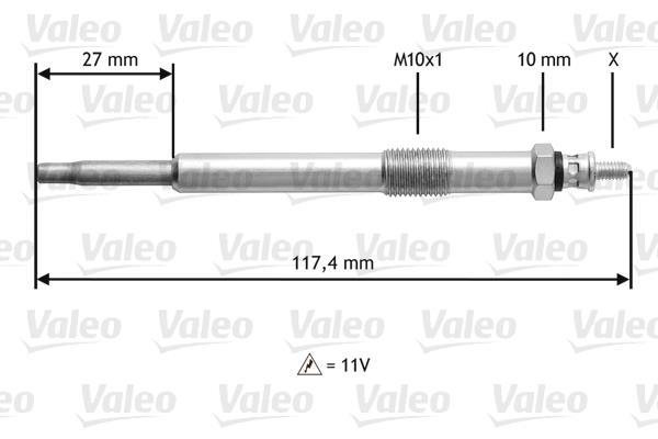 Bougie de préchauffage VALEO 345143