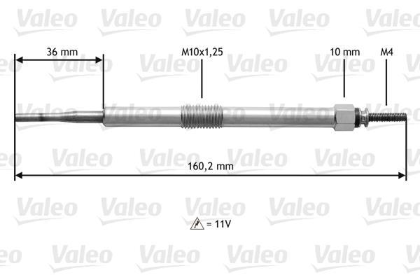 Bougie de préchauffage VALEO 345144