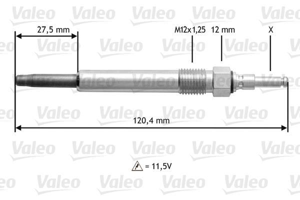 Bougie de préchauffage VALEO 345146