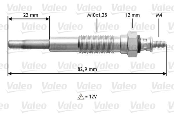 Bougie de préchauffage VALEO ref. 345148