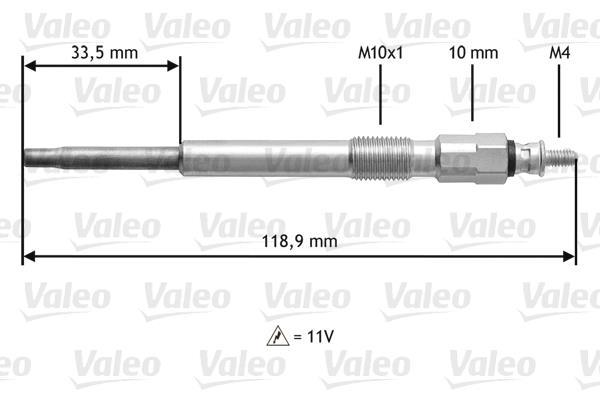 Bougie de préchauffage VALEO ref. 345152