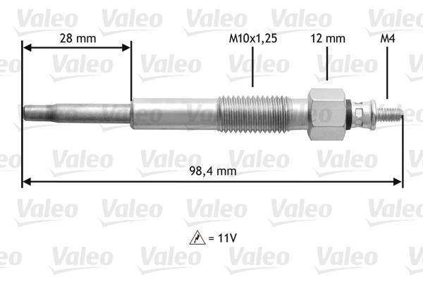 Bougie de préchauffage VALEO 345155