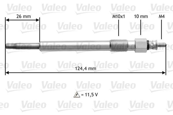 Bougie de préchauffage VALEO ref. 345162