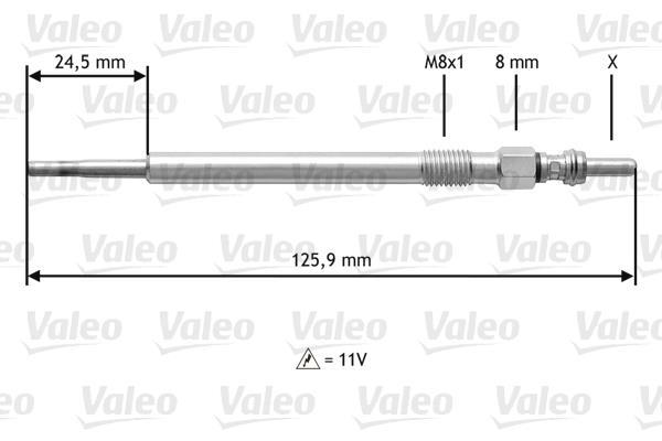 Bougie de préchauffage VALEO 345164