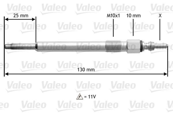 Bougie de préchauffage VALEO ref. 345166