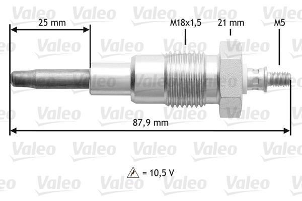 Bougie de préchauffage VALEO 345167