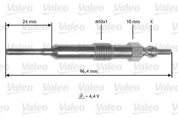 Bougie de préchauffage VALEO ref. 345171