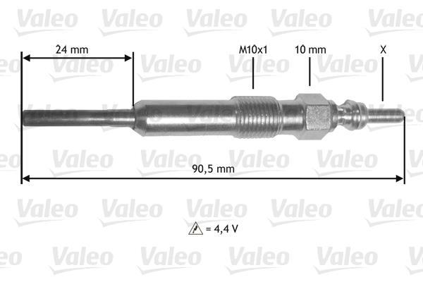 Bougie de préchauffage VALEO 345172