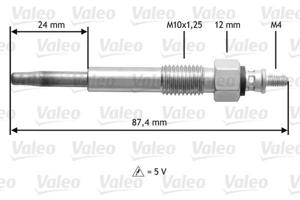 Bujía de precalentamiento VALEO 345176
