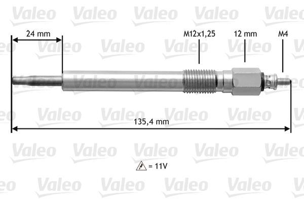 Bougie de préchauffage VALEO ref. 345178