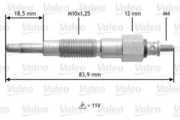 Bougie de préchauffage VALEO ref. 345180