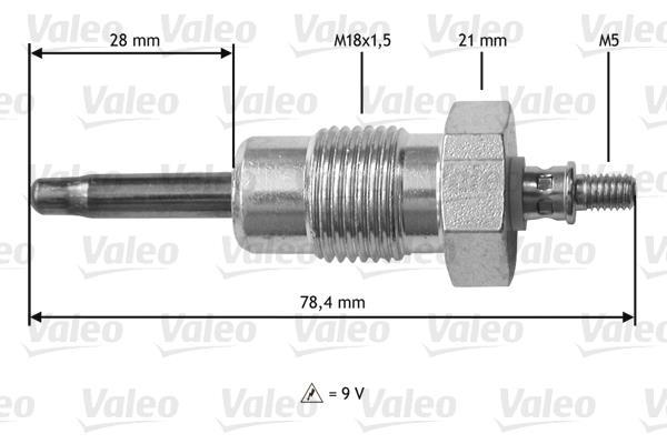 Bujía de precalentamiento VALEO ref. 345195