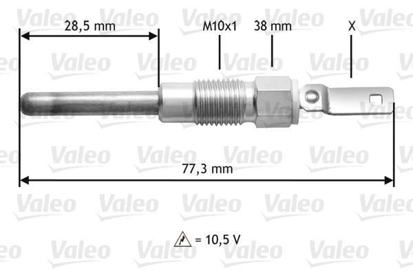 Bougie de préchauffage VALEO 345197