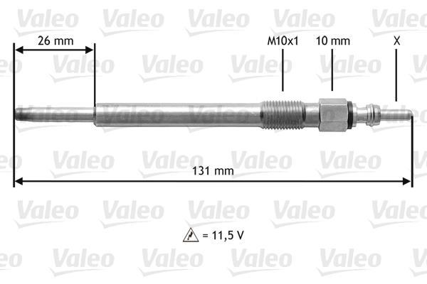 Bougie de préchauffage VALEO ref. 345201