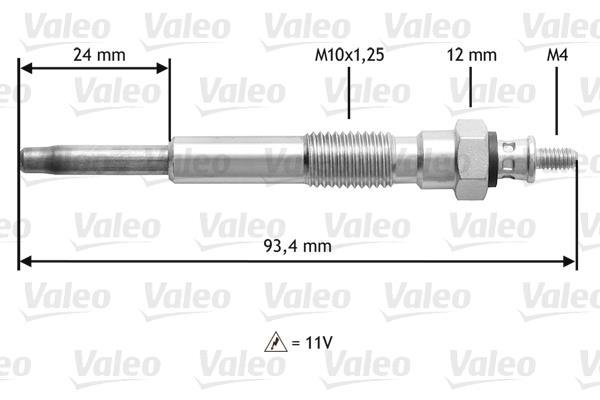 Bujía de precalentamiento VALEO 345207