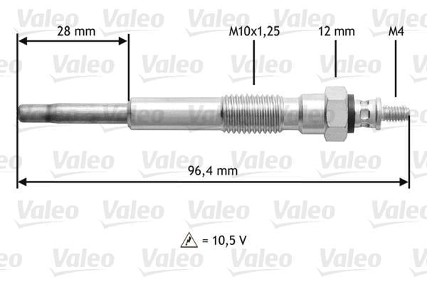 Bougie de préchauffage VALEO ref. 345209