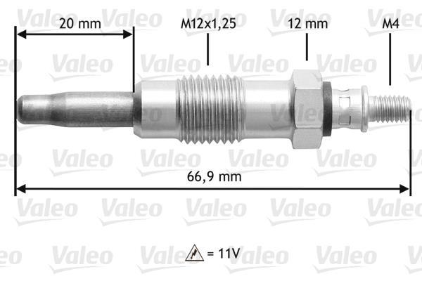 Bougie de préchauffage VALEO ref. 345210