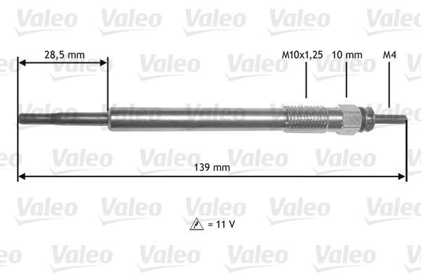 Bougie de préchauffage VALEO 345211