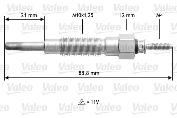 Bougie de préchauffage VALEO ref. 345213