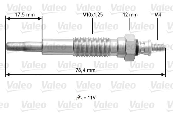 Bujía de precalentamiento VALEO ref. 345214