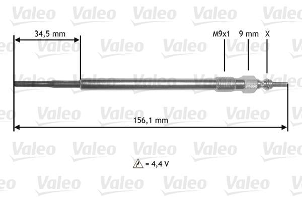 Bougie de préchauffage VALEO ref. 345218