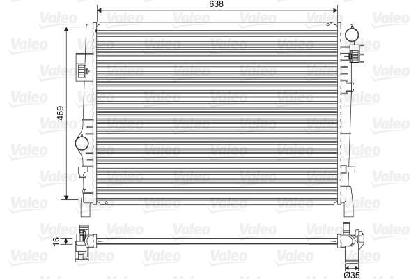 Radiateur moteur (Radiateur de refroidissement) VALEO ref. 701553