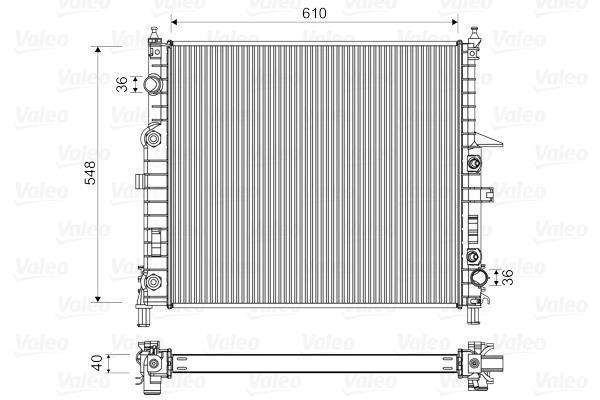 Radiador motor VALEO 732315