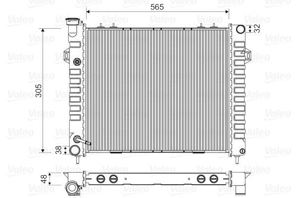 Radiador, refrigeración del motor VALEO ref. 732713