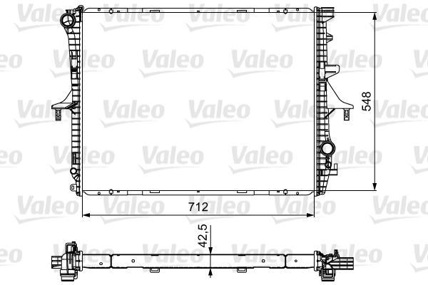 Radiateur moteur (Radiateur de refroidissement) VALEO 734740