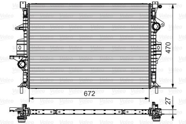 Valeo 735552 - Radiatore Di Ricambio Per Volvo V40 1.6, Qualità OE