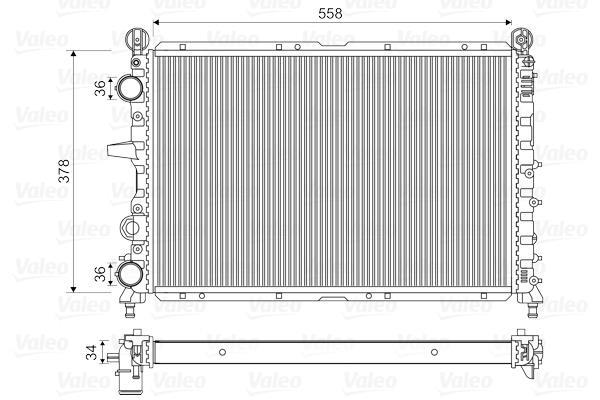 Radiateur moteur (Radiateur de refroidissement) VALEO ref. 811073