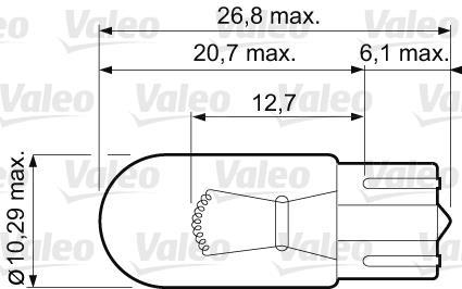 Ampoule VALEO WY5W - ref. 032213