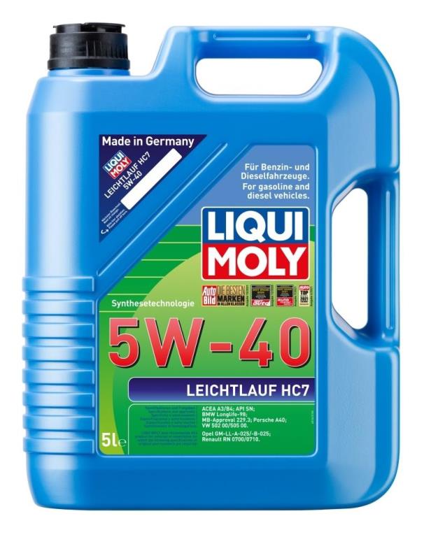 Óleo motor LIQUI MOLY LEICHTLAUF HC7 5W-40 5L - ref. 2309