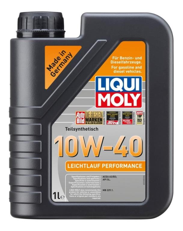 Huile moteur LIQUI MOLY LEICHTLAUF PERFORMANCE 10W-40 1L - ref. 2338