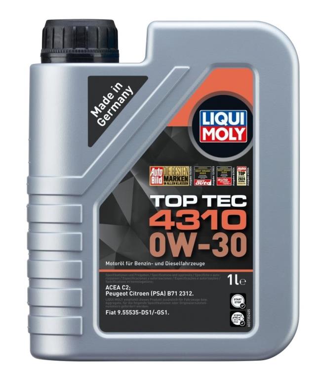Huile moteur LIQUI MOLY TOP TEC 4310 0W-30 1L - ref. 2361