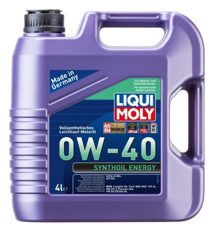 Huile moteur LIQUI MOLY SYNTHOIL ENERGY 0W-40 4L - ref. 2451