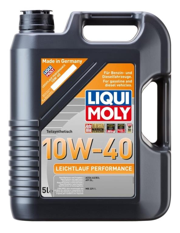 Óleo motor LIQUI MOLY LEICHTLAUF PERFORMANCE 10W-40 5L - ref. 2536