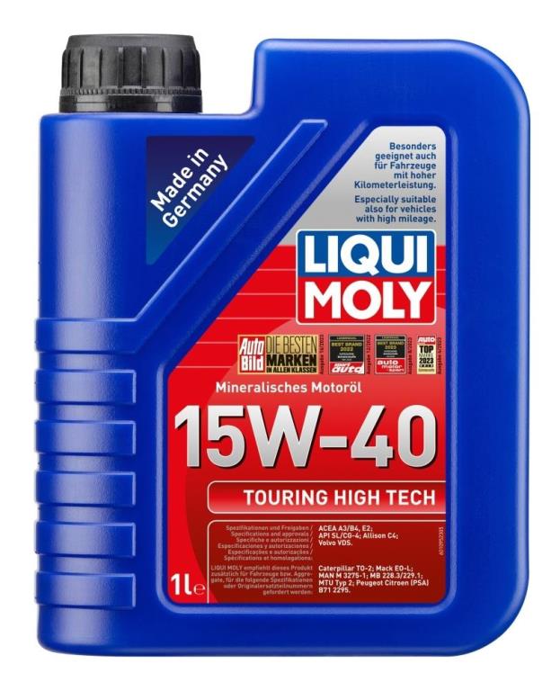 Huile moteur LIQUI MOLY TOURING HIGH TECH 15W-40 1L - ref. 8905