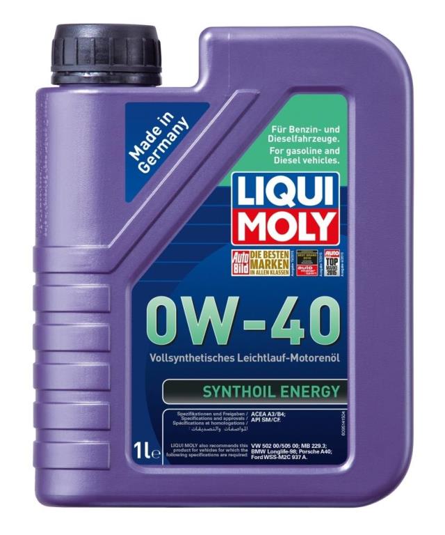 Óleo motor LIQUI MOLY SYNTHOIL ENERGY 0W-40  1L - ref. 9514