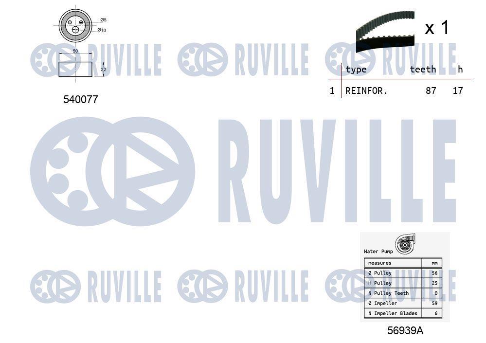 Kit de distribuição RUVILLE ref. 5500101