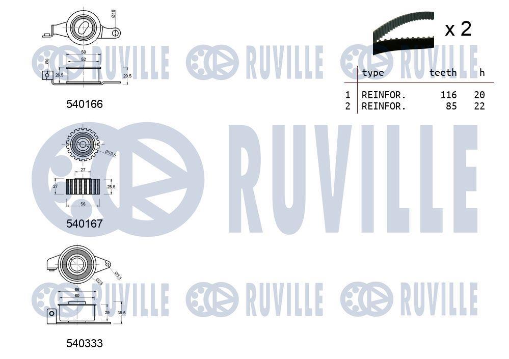 Kit de distribuição RUVILLE ref. 550012