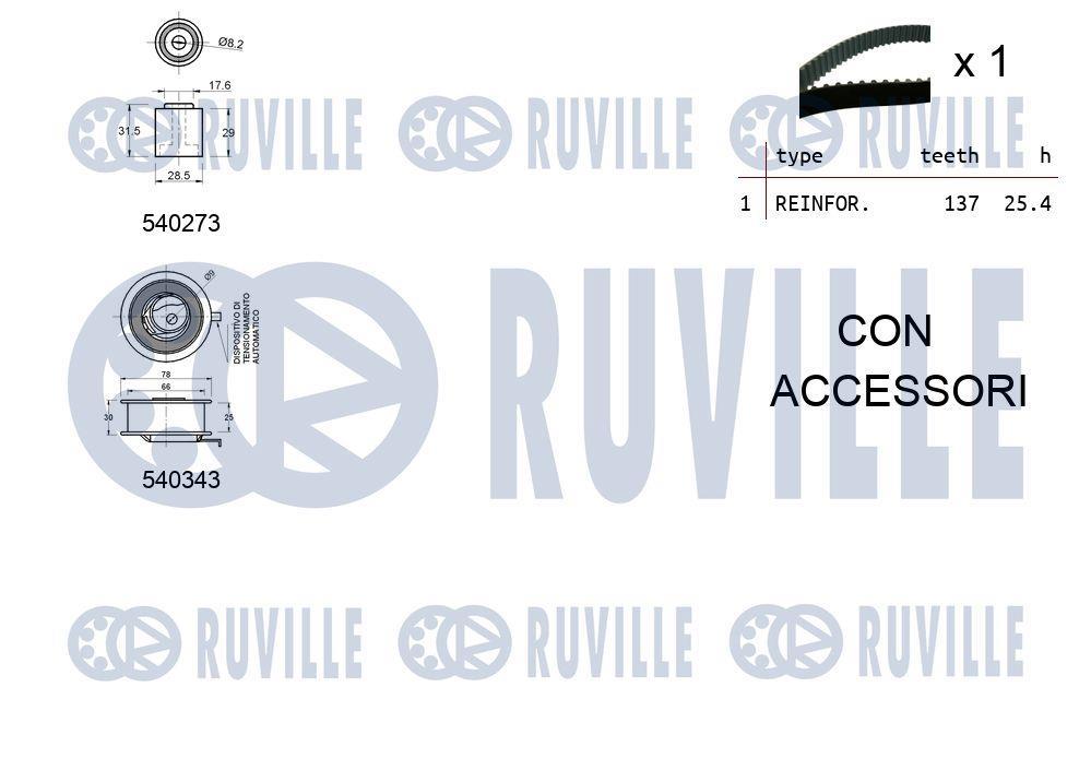Kit de distribuição RUVILLE ref. 550017