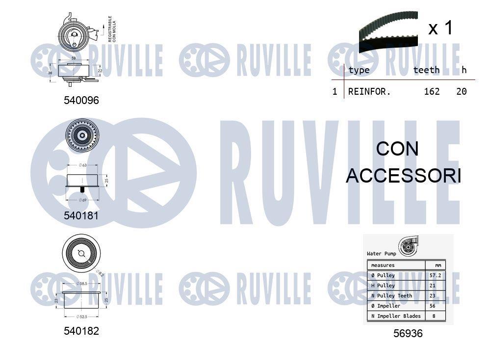 Kit de distribuição RUVILLE ref. 5500401