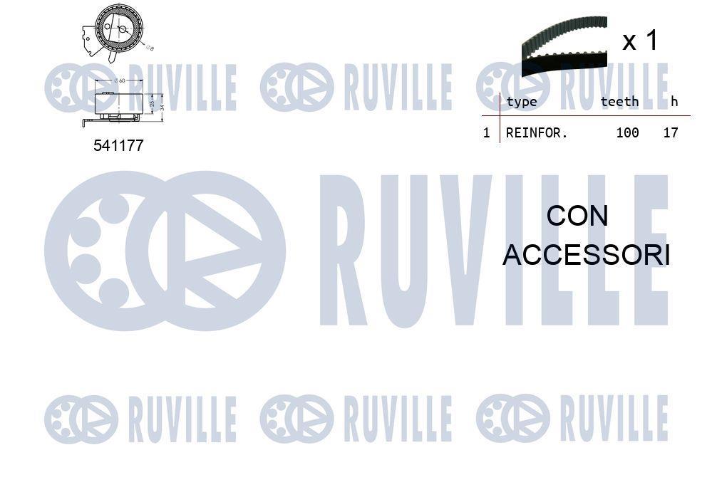 Kit de distribuição RUVILLE ref. 550050