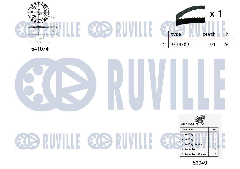 Kit de distribuição RUVILLE ref. 5500541