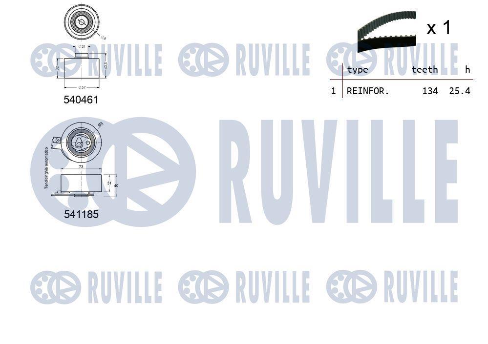 Kit de distribution (Kit courroie de distribution) RUVILLE ref. 550120