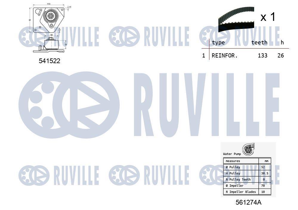 Kit de distribuição RUVILLE ref. 5501281